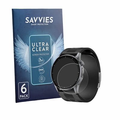 Savvies - Screenprotector voor Knauermann Pro 4 AIR (rond) - Folie Beschermfolie transparant 6 Stuks