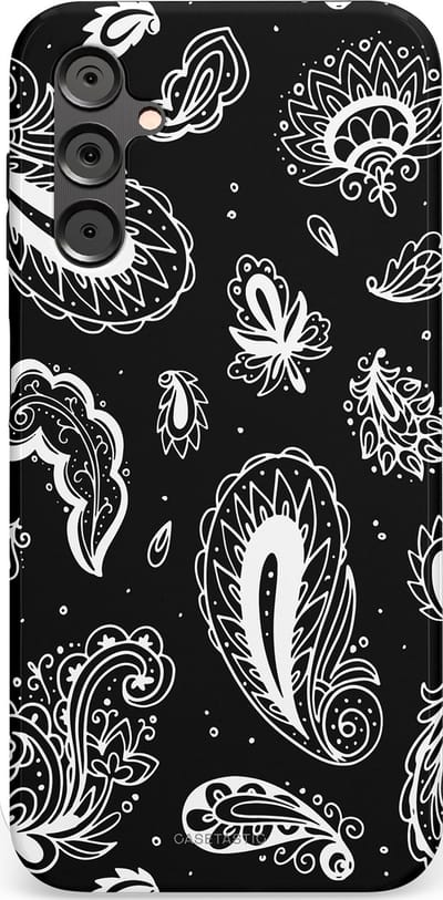 Casetastic Hoesje Geschikt voor Samsung A14 (5G/4G) - Stijlvolle Beschermende Duo-layer Case - Paisley pracht