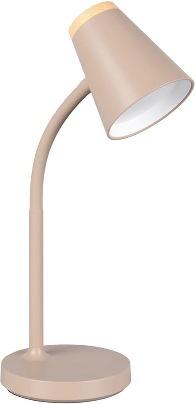 REALITY PONGO - Tafellamp - Bureaulamp - warm beige - incl. 1x SMD 4,5 W - Flexibel - LED-printplaat met hoog voltage - Niet dimbaar