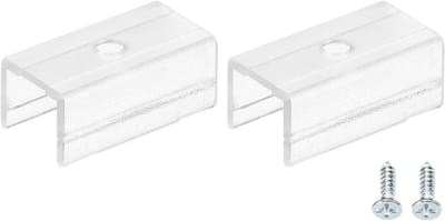 20 Stuks Bevestigingsclips voor LED Stripverlichting, Wandmontage Clips met Schroeven voor Neon RGB Kabels van 9.5-10.3mm, Transparant en Duurzaam