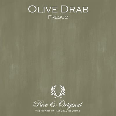 Pure & Original Fresco Kalkverf Olive Drab 1 L