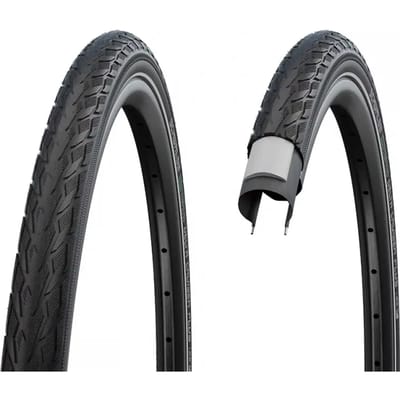 Buitenband Schwalbe Delta Cruiser Plus Puncture Guard 28 x 1.10 / 28-622 mm - zwart met reflectie