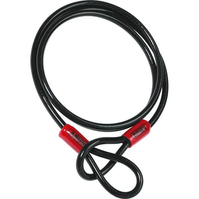 ABUS-luskabel Cobra 10 - Staalkabel met kunststof omhulsel - Beveiliging voor fiets- en motoraccessoires - 1,4 meter lang, 10 mm dik