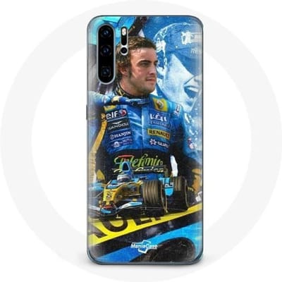 Coque pour Huawei p30 Formule 1 Fernando Alonso champion du monde de F1