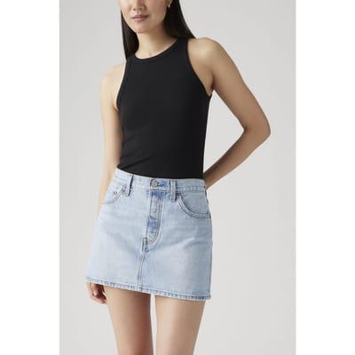 Levi's Icon Skirt Front And Center Maat: W27 | Mini Rokken Outlet | Dames | Blauw