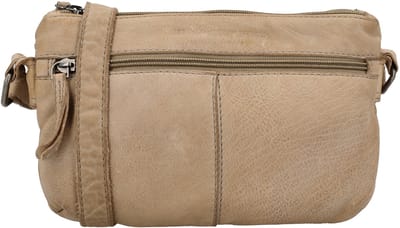Hide & Stitches Paint Rock Crossbodytas - Leren Tas - Schoudertas - Heren Tas - Twee Hoofdvakken - Verstelbare Schouderband - Leren Dames Tas - Zand