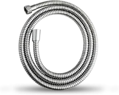Flexibele roestvrijstalen doucheslang, doucheslang 2 m, G1/2 inch standaardaansluiting, lekvrij en anti-knik, gemakkelijk schoon te maken, voor douche badkamer, chroom