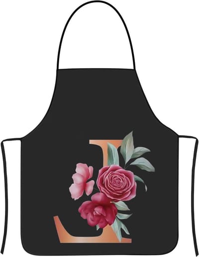 Zwarte Schort voor Vrouwen en Mannen - Waterdichte Keukenschort, Gepersonaliseerde Kookschort, Chef Schort voor Thuisgebruik