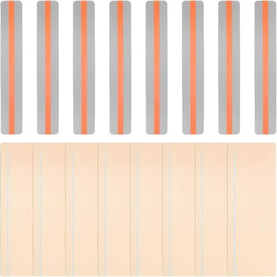 Leesstrips Set - Lees Hulp - Dyslexie Ondersteuning - Dubbele Maten - 19x7cm - Oranje