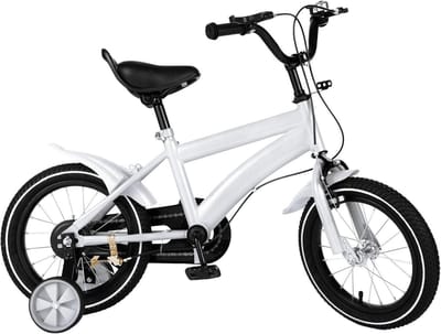 Kinderfiets - Loopfiets - Leren Fietsen - Dubbel Remsysteem - 14 inch - Wit