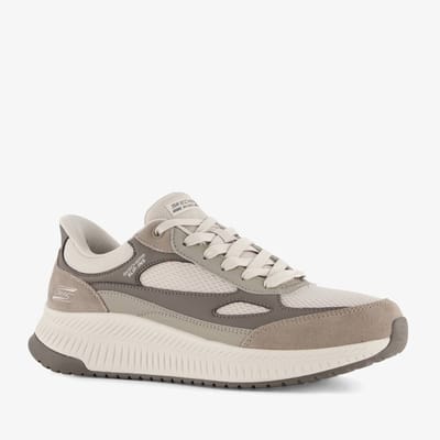 Skechers Slip-ins: BOBS Squad 4 heren sneakers beige - Maat 41 - Extra comfort - Memory Foam