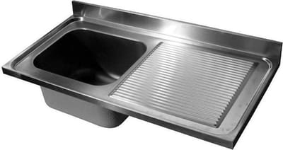 Spoeltafelblad - 1 Links - 120 X 60cm - Combisteel 7013.1310 - Horeca & Professioneel