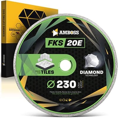 Diamant slijpschijf Ø 230 mm voor tegels, keramiek en natuursteen - snijschijf voor haakse slijper