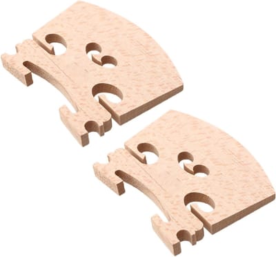 Violin String Bridge van Maple Hout - 2 Stuks, Geschikt voor 4/4 Viool, Duurzaam en Stabiel, Ideaal voor Muzikanten