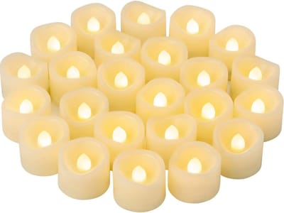 SCH® LED Kaarsen Oplaadbaar - Nep Kaarsen - Wit - ‎4cm x 4cm x 4cm