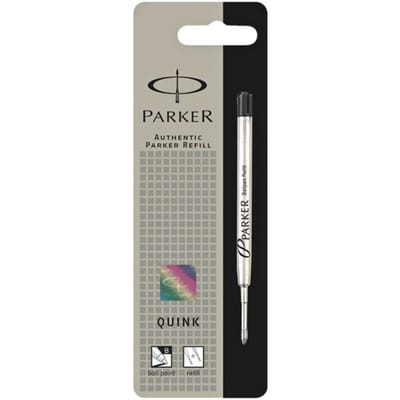 Parker balpenvullingen | broad punt | zwarte QUINKflow inkt | 1 stuk