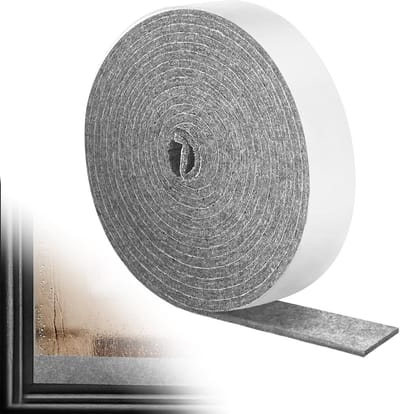 Effectieve Raam Condensatie Absorber voor Vochtbestrijding, 25 x 15 cm, Grijs, Ideaal voor Thuisgebruik