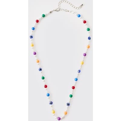 Multi Beaded Evil Eye Necklace