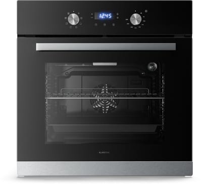 Klarstein Verosteel Inbouwoven 60 cm – 67 L elektrische oven, 8 kookmodi, energieklasse A, rvs & glas, timer, bakplaat