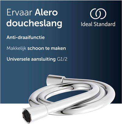 Ideal Standard Alero doucheslang 1250 mm, anti-twist functie – Chroom