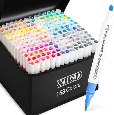 Alcohol Markers - Alcohol Markers Set - Multicolor - Dubbelzijdige Stiften - Sneldrogende Inkt - Voor Volwassenen en Studenten