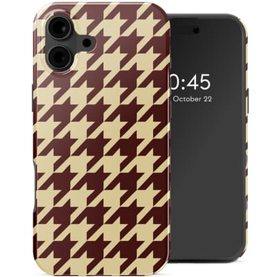 Selencia Vivid Backcover met MagSafe voor de Apple iPhone 16 - Pied-de-Poule