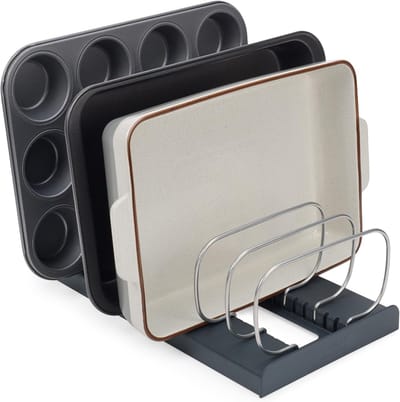 Lade-organizer - keukengerei houder - Keukenladerek - Laderek - Roestvrij staal - Zwart - 36*21*4cm