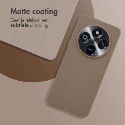 imoshion Hoesje - Geschikt voor Xiaomi Redmi 14C - Color Backcover - Bruin