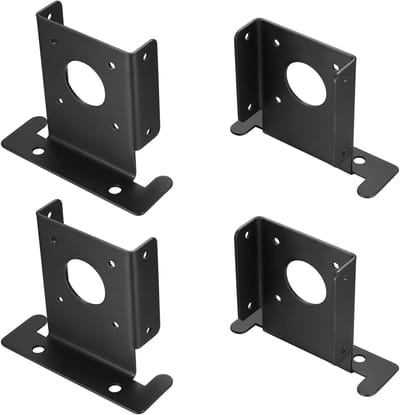 Verstelbare houder voor deckpalen, 4-delige set, houten paalankers voor balustrade en pergola, geschikt voor 100 x 100 mm palen