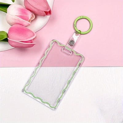 Transparant Acryl Fotolijst ID-kaart Nieuw Unisex Hard Plastic Werkkaart Houder Business Case Beschermhoes