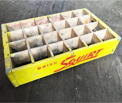 Squirt Soda Houten Flessenkrat - Origineel