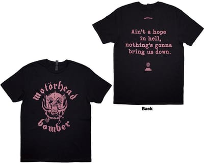 Motorhead - Bomber Lyric Heren T-shirt - S - Zwart