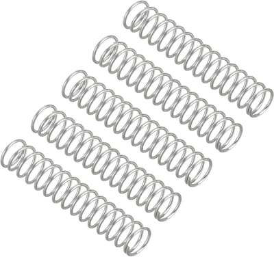 Set compressieveren - Spoelveren metalen - Apparaten reparatie - Roestvrij staal - 5 stuks 20mm - Zilverkleurig