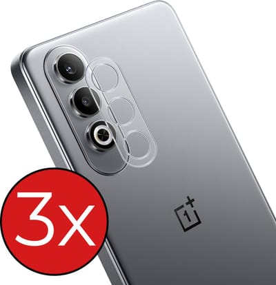 Camera Lens Protector - 3 Stuks - Geschikt voor OnePlus Nord CE4 - Camera Screenprotector - Beschermglas - Gehard Glas - Tempered Glass - Screen Protector
