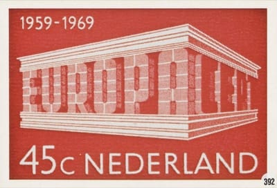 Briefkaart met afbeelding C.E.P.T. postzegel