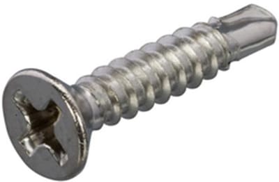 Zelfborende Plaatschroeven - Phillips 2 Platkop - 4,2 x 32mm - Voldraad - RVS (200 stuks)