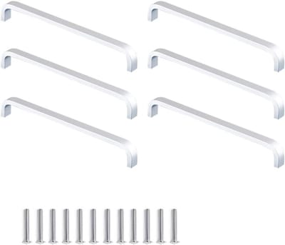 Moderne 6-delige Set Aluminium Kastgrepen voor Keuken en Meubels met 160mm Gatafstand