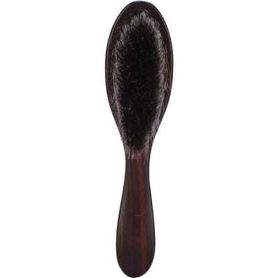 Professionele nekstofkwast Borstel Zachte Nylon Borstelharen Haarveegborstel met Houten Handvat black