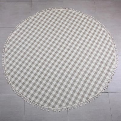 Rond tafelkleed - Tafelbedekking Decoratie - Tafel Dekken - Met kwastjes - Diameter 180 cm - Groen