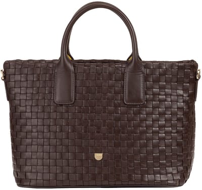 DuDu Jaqueline Shopper Tas Leer 28 cm - 8 L - coffee brown