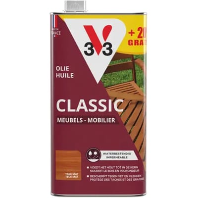 V33 Tuinmeubelolie - Teak - Mat 1,2l