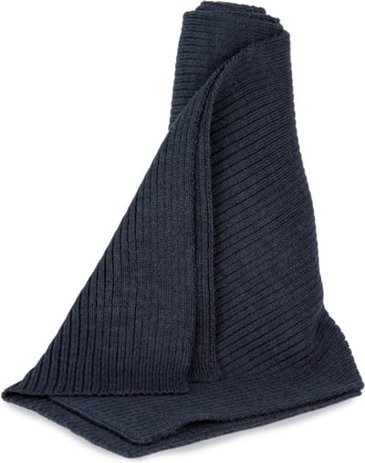 K-up Geribde sjaal KP957 - Navy - One size