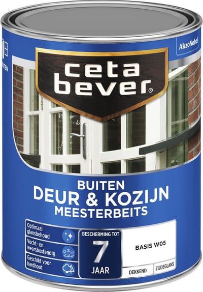Cetabever - Meesterbeits Deur & Kozijn Dekkend - Mergelwit - Mengverf - 1 L