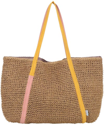Fritzi aus Preußen shopper schoudertas Simply Shopper Nature Straw Sunset Rose beige