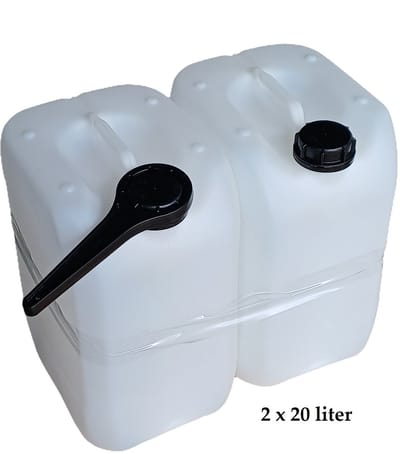 Jerrycan - 2 x 20 Liter - Jerrycans - met dopsleutel - met slotdop