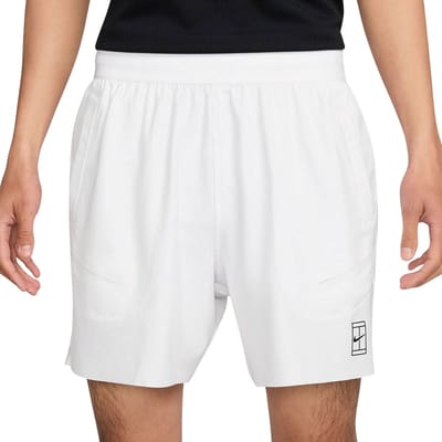 Nike Court Dri-Fit Advantage 6in Shorts Heren-Wit,Zwart
