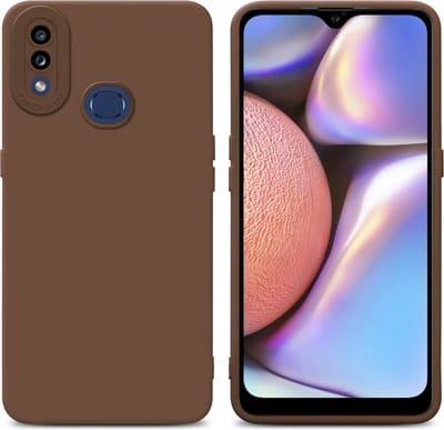 Cadorabo Hoesje geschikt voor Samsung Galaxy A10s / M01s in FLUID BRUIN - Beschermhoes gemaakt van flexibel TPU silicone Cover Fluid Case