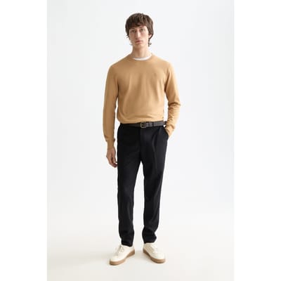 Scotch & Soda Core - Irving - Cool-wool Blend Chino Black Size: W29L32 | Chinos Outlet | Heren | Zwart