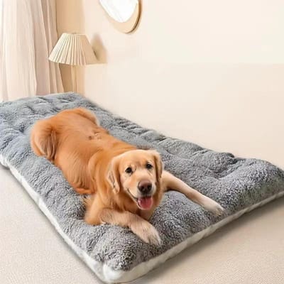 Hondenbed, kennel, hondenmat, winterfluweel, verdikt, comfortabel en zacht, grote honden slaapmat, hondenkooi mat 120 * 60Cm [suitable for pets within 40kg]