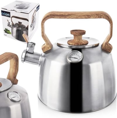 Waterkoker van roestvrij staal 3,2 liter met thermometer